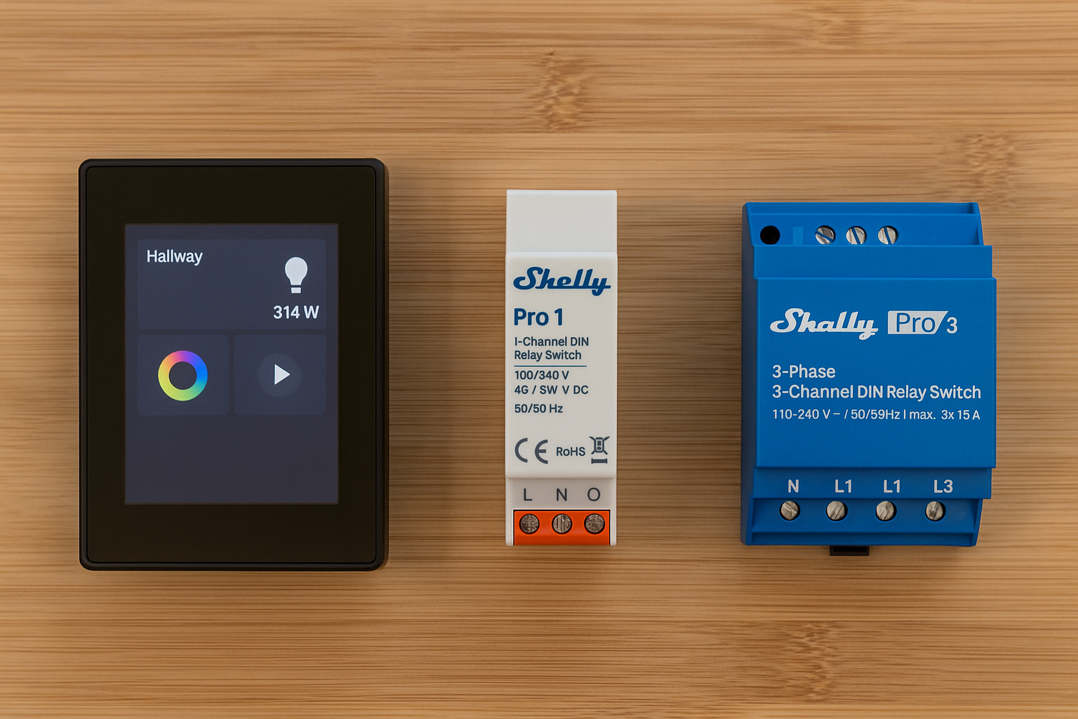 Shelly smart home: Wall Display, Pro, Pro 3