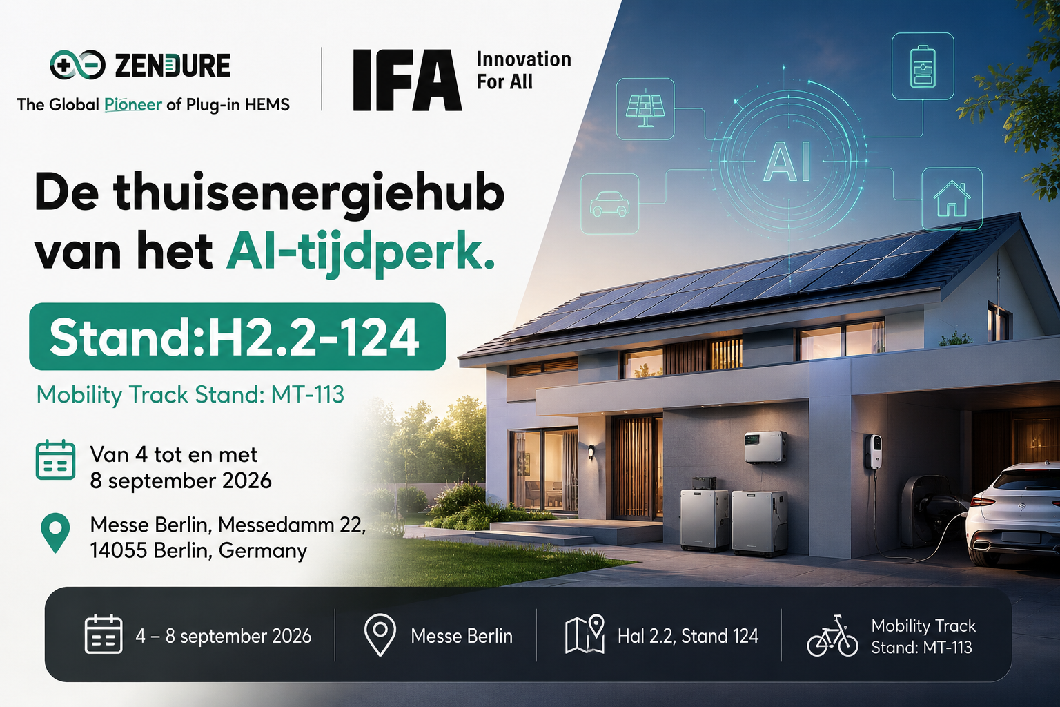 Zendure presenteert Agentic HEMS op IFA 2026: AI gaat thuisenergie zelfstandig aansturen